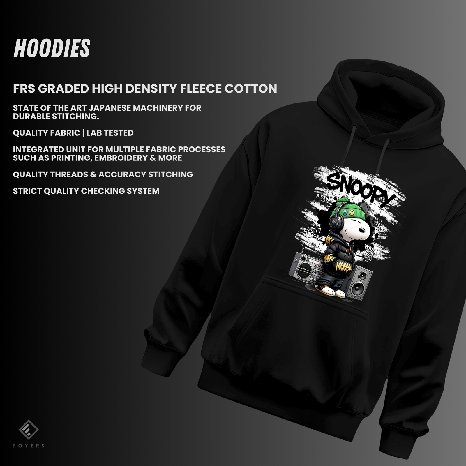 streetwear snoopy frs graded high density fleece cotton high gsm comfy hoodies streetwear snoopy frs graded high density fleece cotton high gsm comfy hoodies