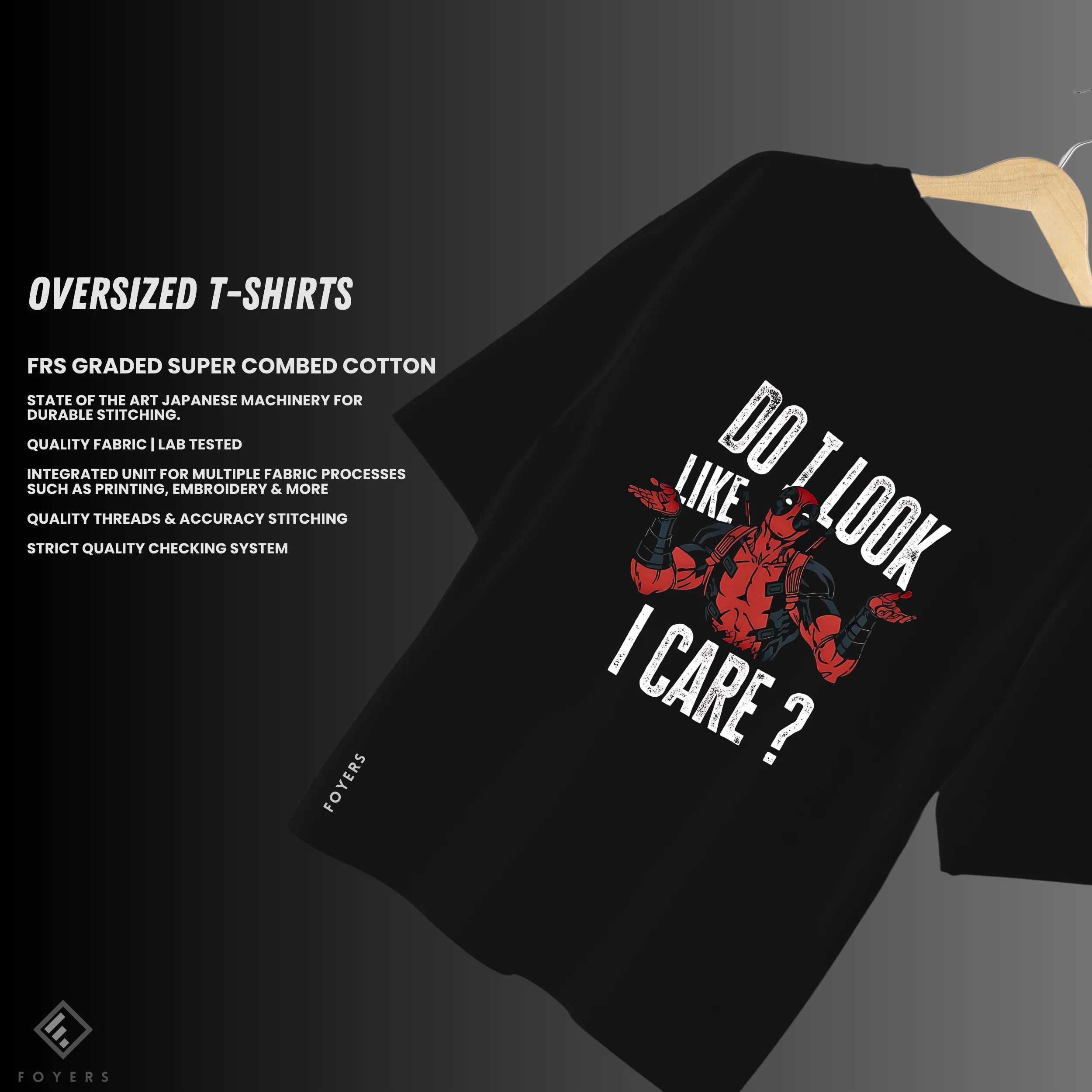 do i look like i cere deadpool oversized graphic t shirt